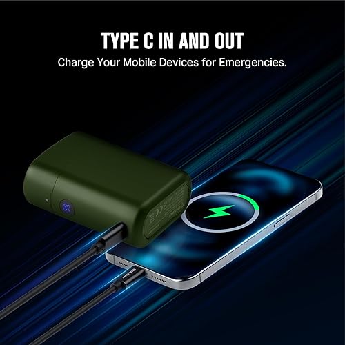 Miniatura 4 de OLIGHT - Linternas pequeñas brillantes de uso diario (EDC) Baton4 edición prémium, 1300 lúmenes, con caja de carga tipo C, batería recargable,