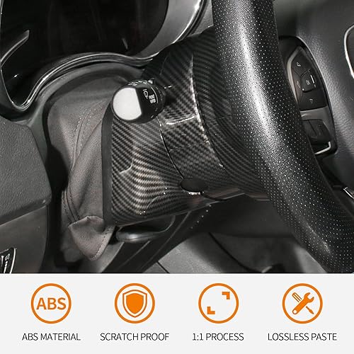 Miniatura 3 de RT-TCZ Para Cargador Volante Dash Trim Fibra de Carbono Accesorios Interior para Chrysler 300C 2015 Up para Dodge Challenger 2015 Up Charger 2011 Up