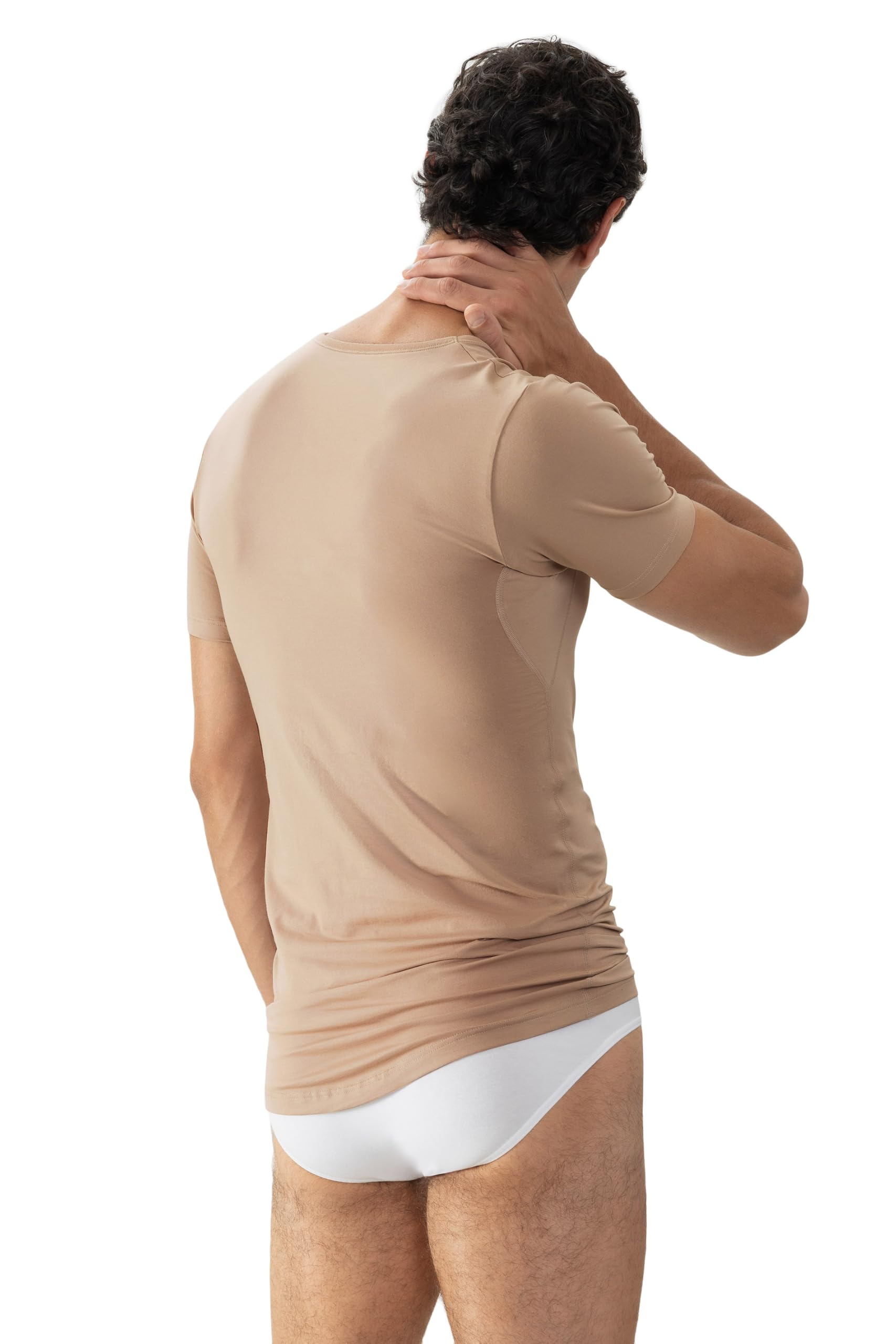 Mey Herren Drunterhemd - das Original Innovation, enganliegend, V-Neck, Kurzarm, Unsichtbar unter Hemden, Serie Business Class