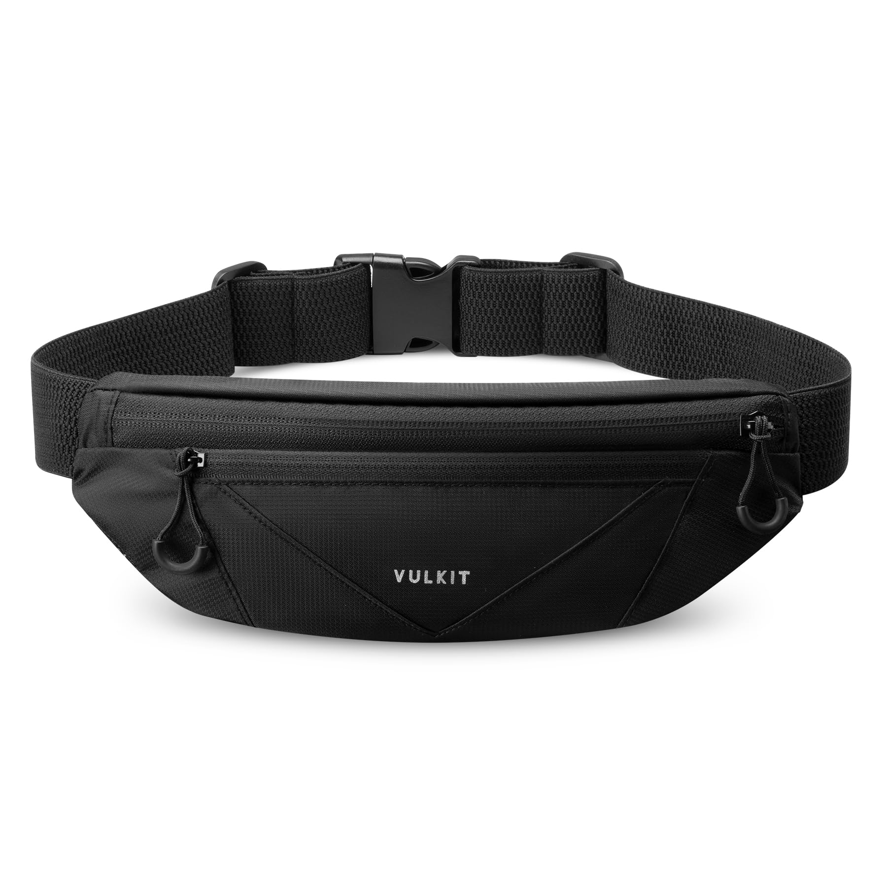 VULKIT Casual Lightweight Fanny Pack for Women & Men, Outdoor Belt Bag to Free Your Hands, Nylon Waterproof Waist Bag with Adjustable Elastic Band,
