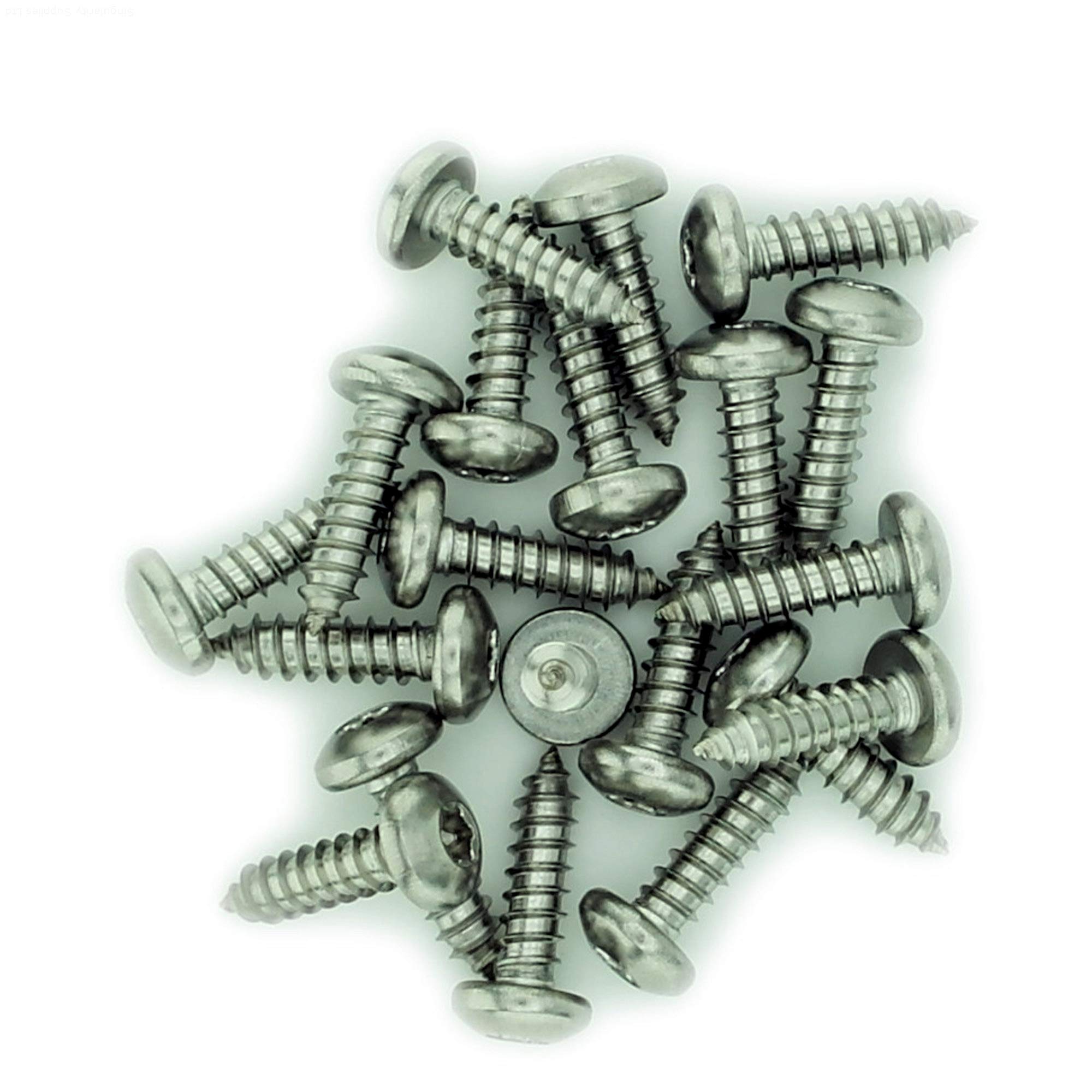 Singularity Supplies No.2 X 0.625 (2.2Mm X 16Mm) Tx Pan Self-Tapping Screw - Stainless Steel (A2) (Pack Of 20)