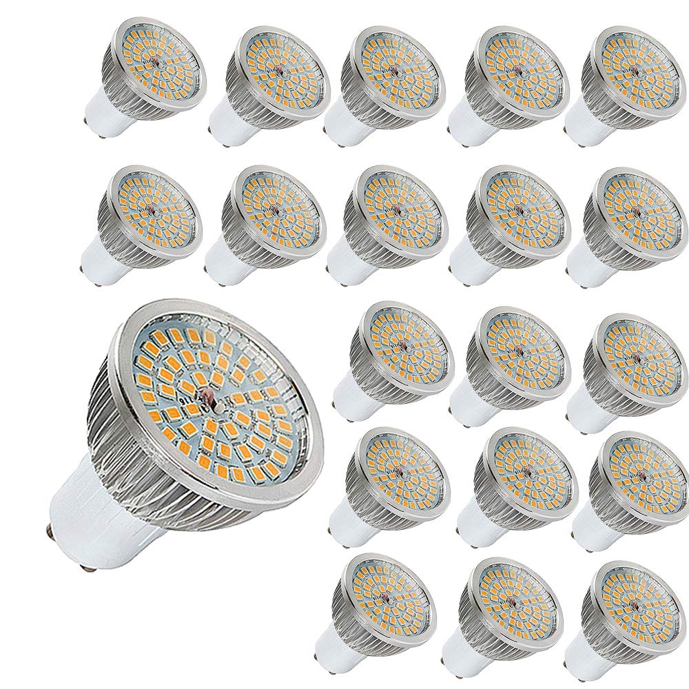 20 STÜCK 5W GU10 Scheinwerfer LED Glühlampe Birne warmweiß 3000k 500LM GU10 led Spotlight AC85-265V Nicht dimmbar
