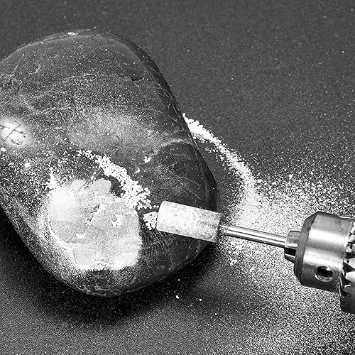 Miniatura 7 de Juego de herramientas rotativas con vástago de 18, grano 60, 20 piezas, brocas rotativas para piedra roca de 0.118 in, 0.157 in, 0.197 in, 0.236 in,