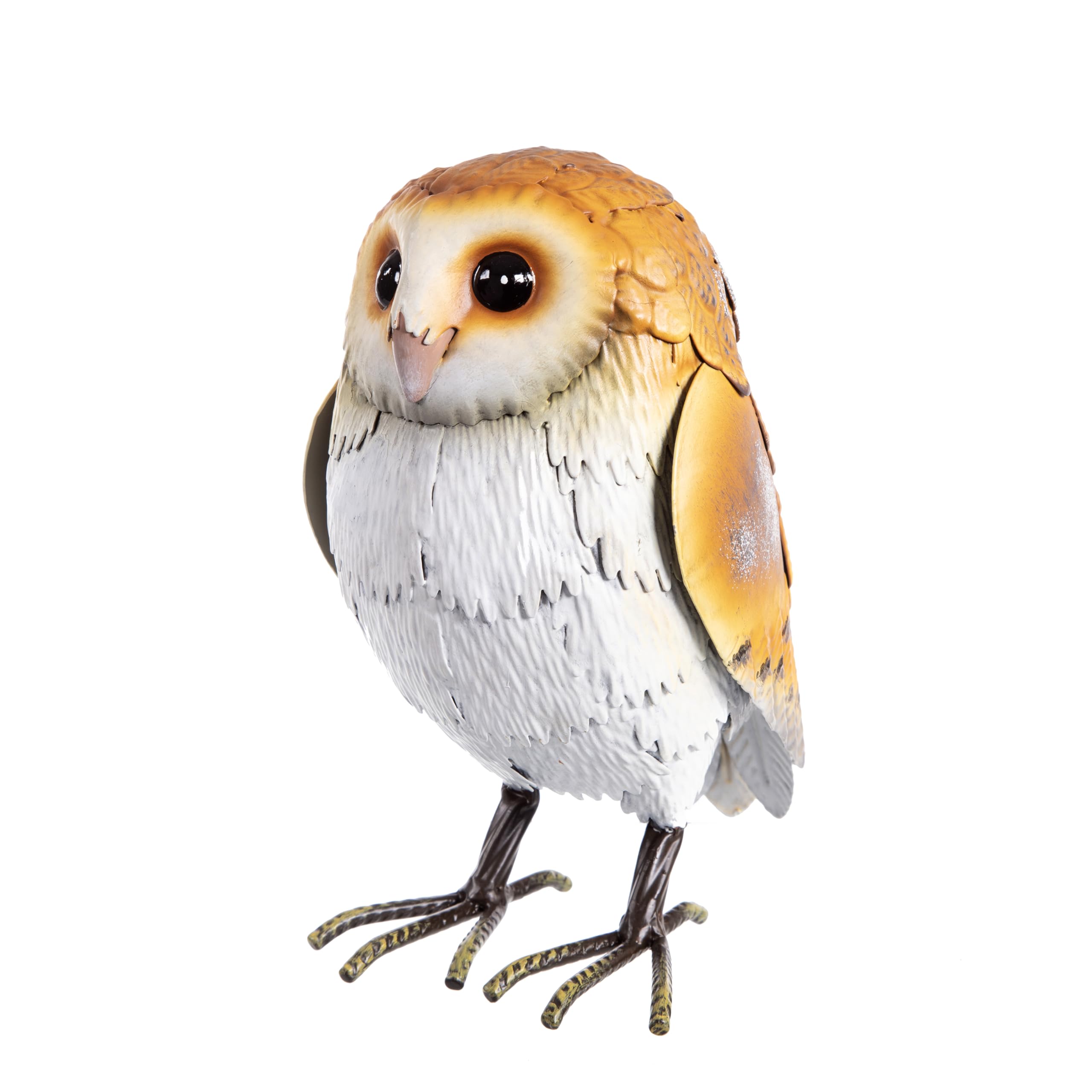Premier Multicolor Metal Colourful Owl Garden Ornament Figurine Approx 21Cm High Freestanding Outdoor Or Indoor Use