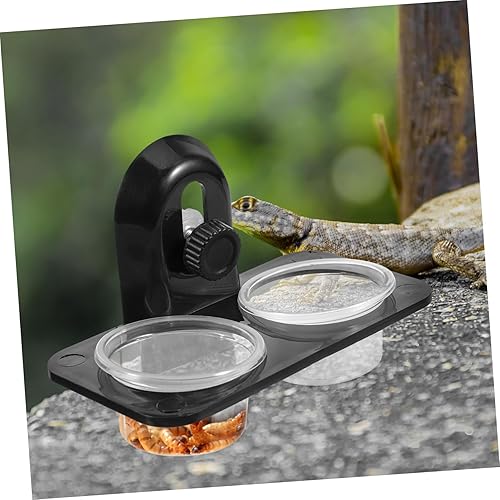 Vista 16 de POPETPOP 2pcs Pet Bowls para reptiles lagarto Gecko alimentador reptil comida tazón fácil limpieza