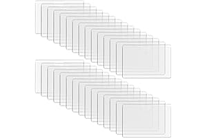 Crystal Clear Plastic Business Card Sleeves