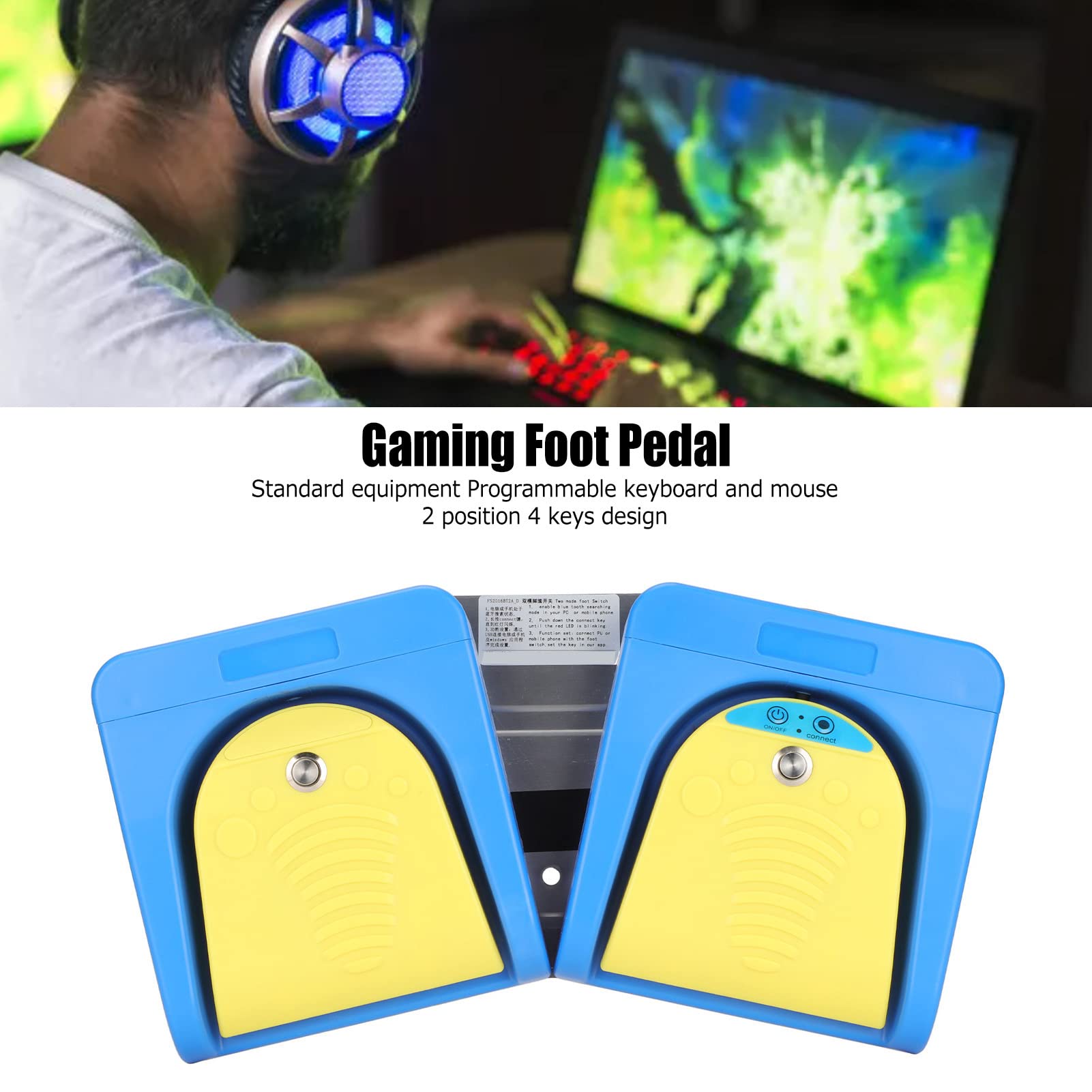 Pédale De Commande USB Programmable - Pour PC, Jeux, Transcription, Commande Mains Libres, Anti-dérapante