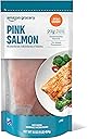 Amazon Fresh Brand, Wild Caught Pink Salmon Skinless Fillet Portions, Frozen, Sustainably Sourced, Phosphate Free, 1 Lb