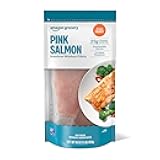 Amazon Fresh Brand, Wild Caught Pink Salmon Skinless Fillet Portions, Frozen, Sustainably Sourced, Phosphate Free, 1 Lb
