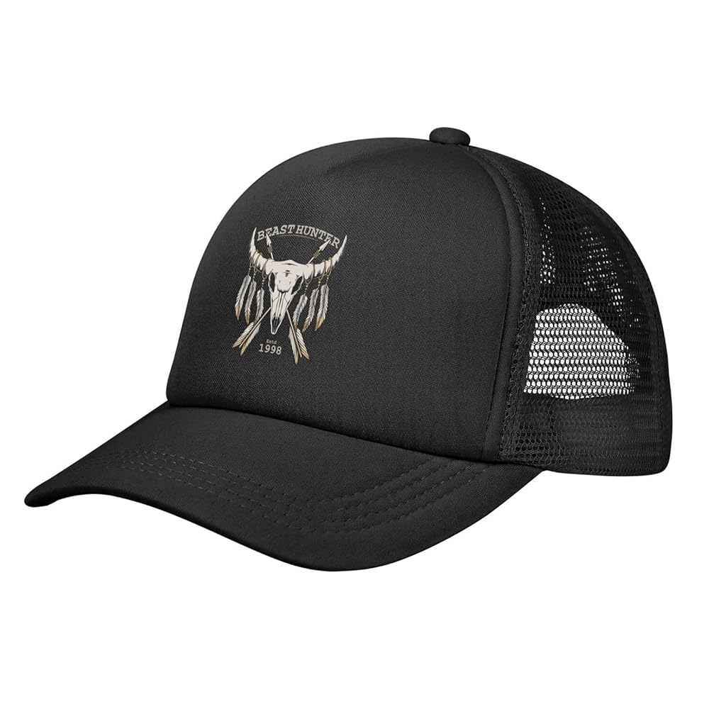 Horrible Deer Skull Baseball Cap Women Men Mesh Back Hat