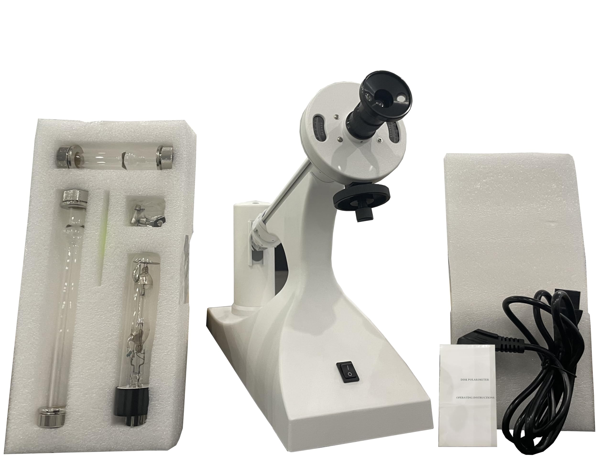 Polarimeter Disc Polarimeter with 589nm Sodium lamp Plus Minus 180 Degree Optical Rotation Measurement