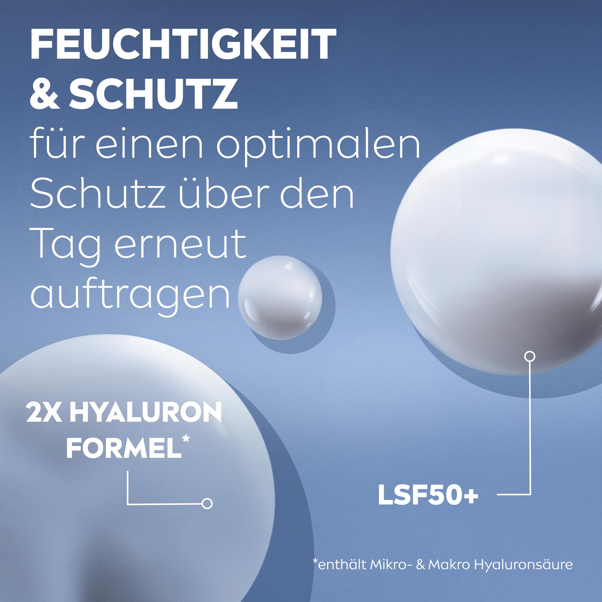 NIVEA Cellular Expert Filler Hyaluron-Serum mit LSF 50+, leichtes und schnell einziehendes Serum mit purem Hyaluron, Gesichtspflege für geglättete Falten, Tägliches UV Serum Fluid (30 ml)