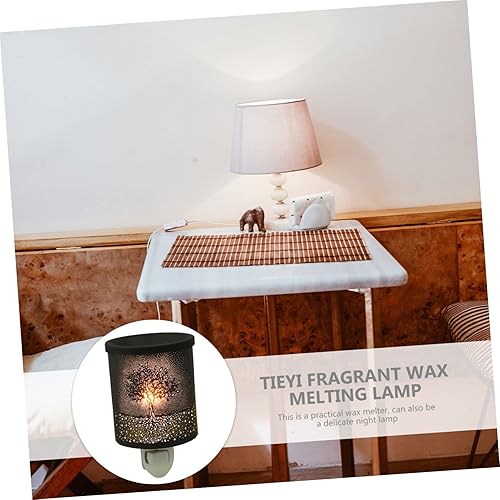 Miniatura 9 de HOMSFOU 3 piezas de quemador de aceite aromático pequeño calentador de oficina pequeño calentador de regalo velas de cera de fragancia calentador