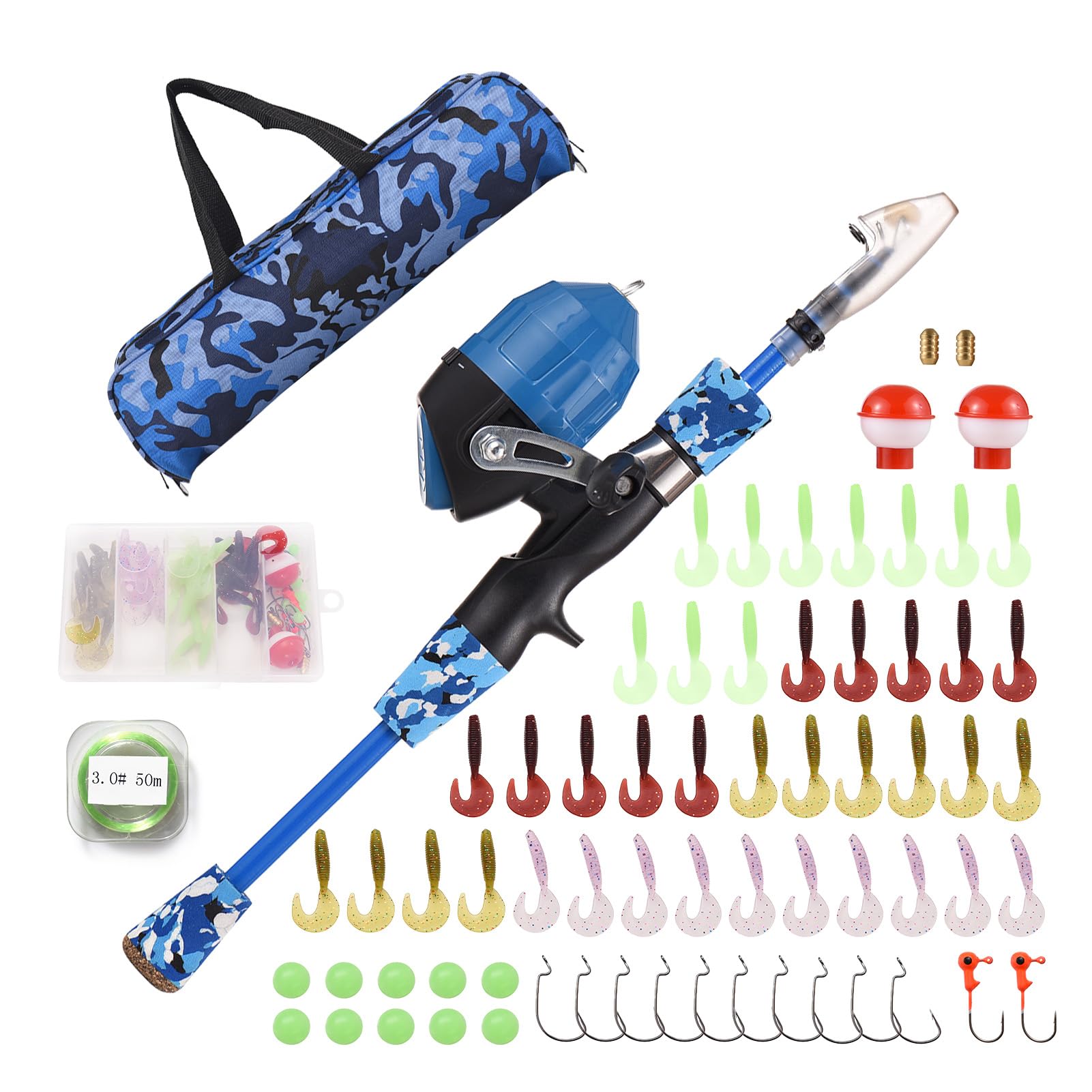 TheBigFish 3X Fertigangel Set - Komplett Vormontier Produktbild-Vorschau 11