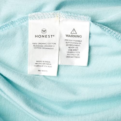 Miniatura 2 de HonestBaby Sábanas bajeras para cuna para colchón estándar, mini estampados 100% algodón orgánico para bebés, niños, niñas y unisex (LEGACY), azul