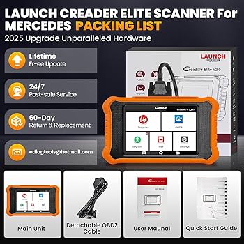 2025LAUNCH X431Elite 2.0 for Benz診断ツール Amazon.co.jp: 2025 LAUNCH Creader Elite V2.0 GM双方向