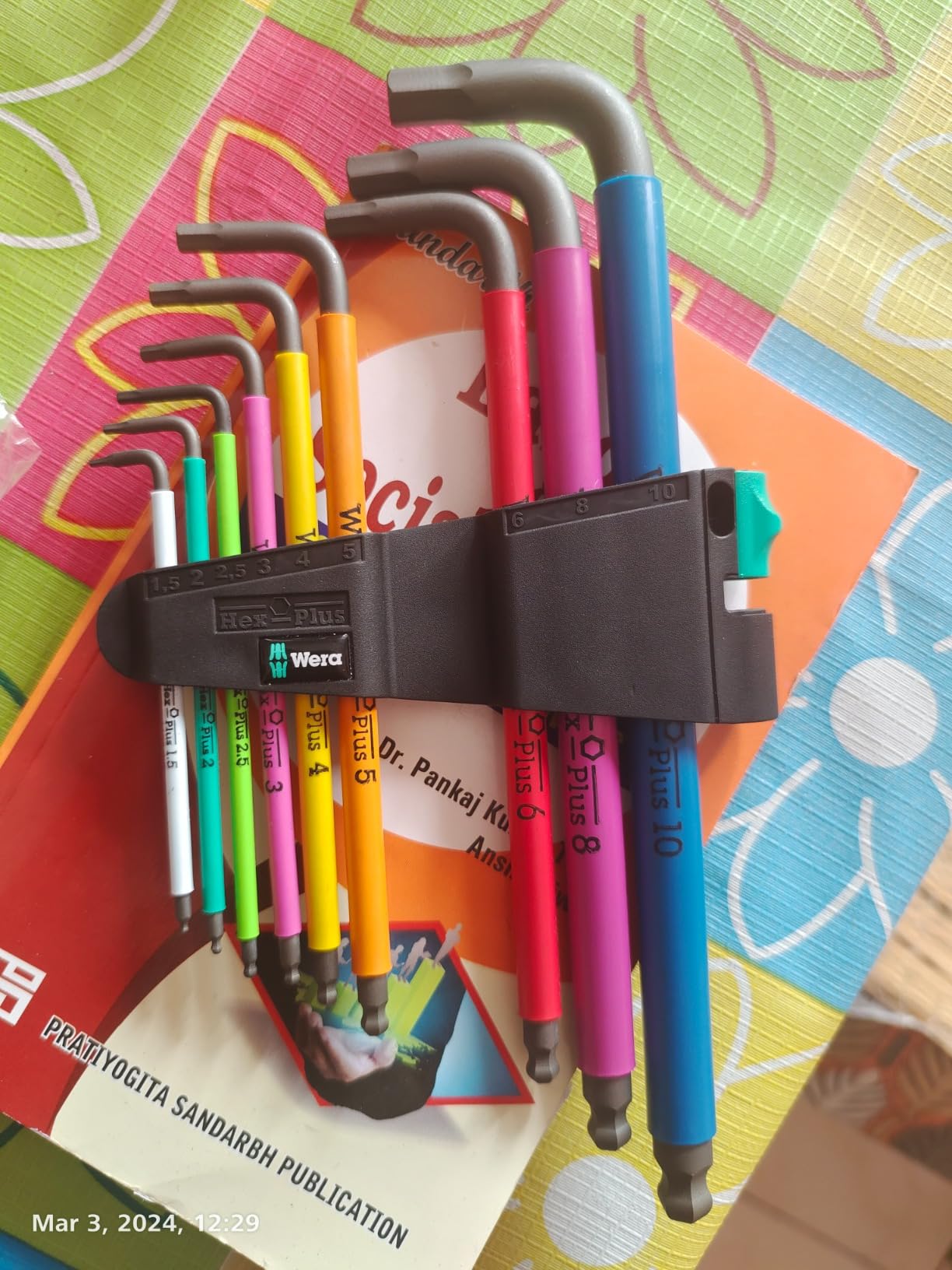 Wera Tools 05073593001 950 SPKL/9 SM N SB Long ARM HEX Key Set, One Size, Multi photo review