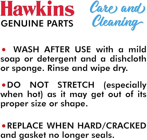 Miniatura 7 de Hawkins Junta para ollas a presión Hawkins de 3,5 litros a 8 litros, excepto las ollas a presión Hawkins de 3 litros a 7 litros | Ollas a presión