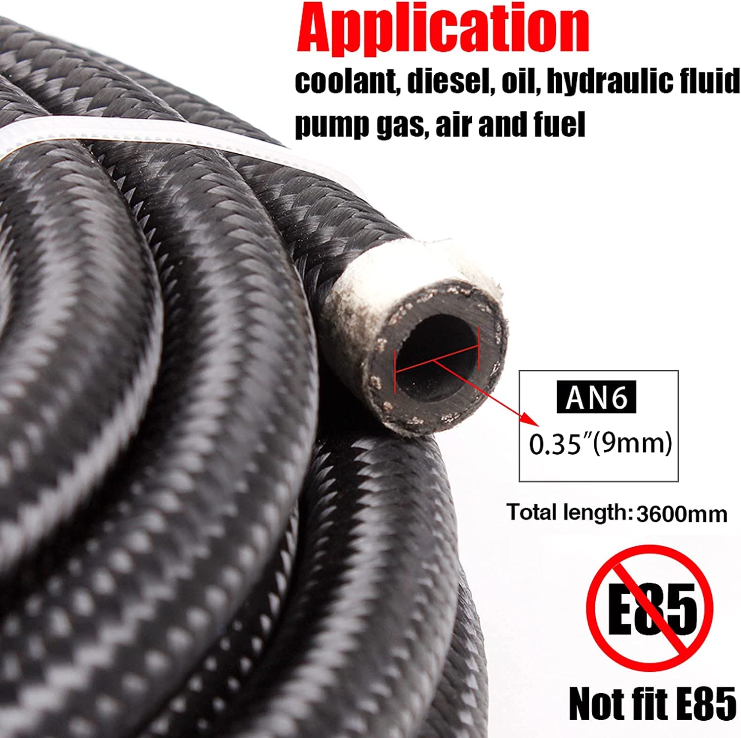 Amazon | ZS ホース ナイロン フィッティングアダプター テープ 車用