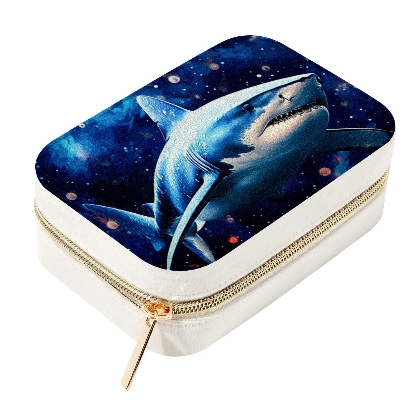 Boîte à bijoux requin étoilé anti-nœuds pour ranger colliers
