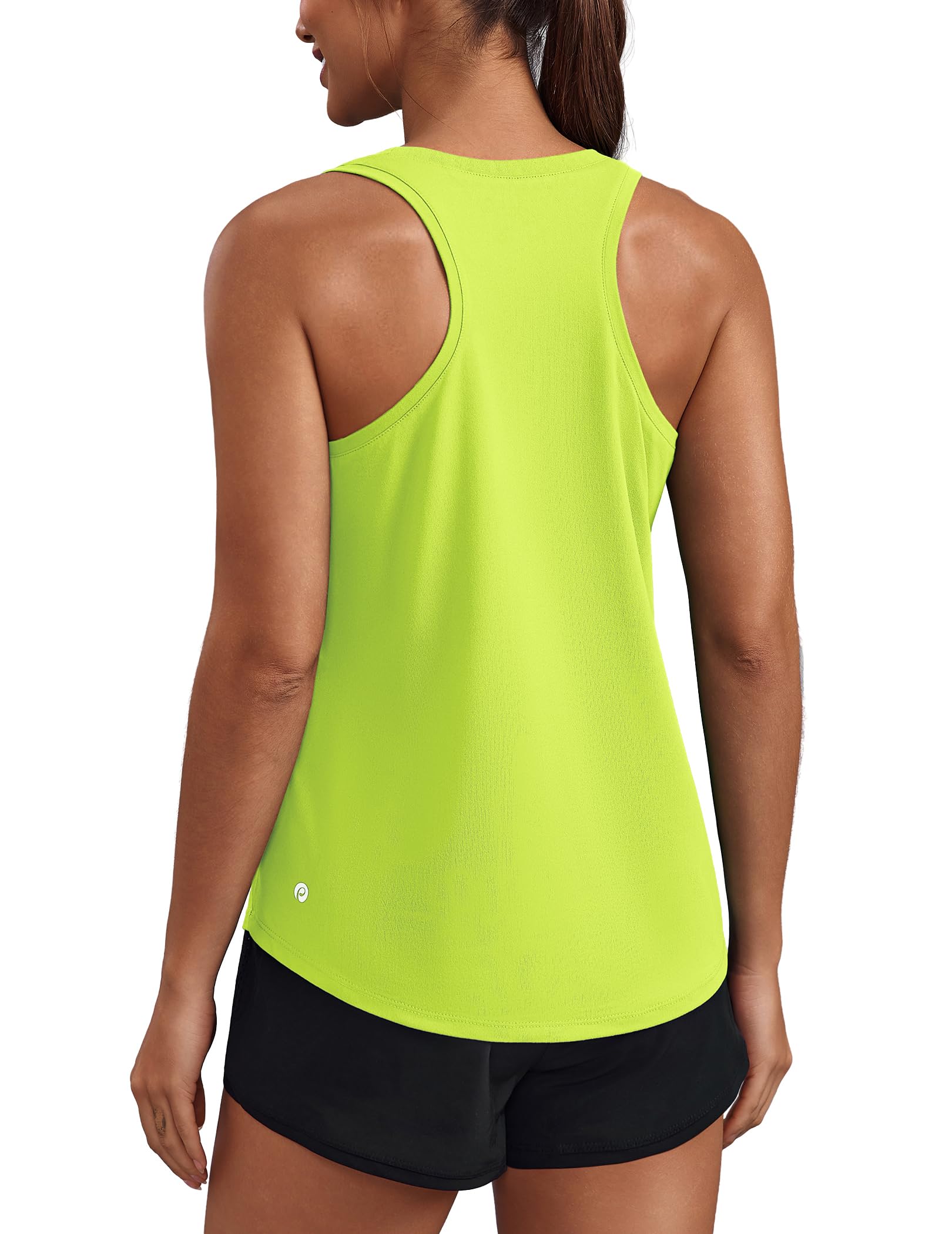 PINSPARK Soft Racerback Tank Tops for Women UPF 50+ Quick Dry Workout Tops