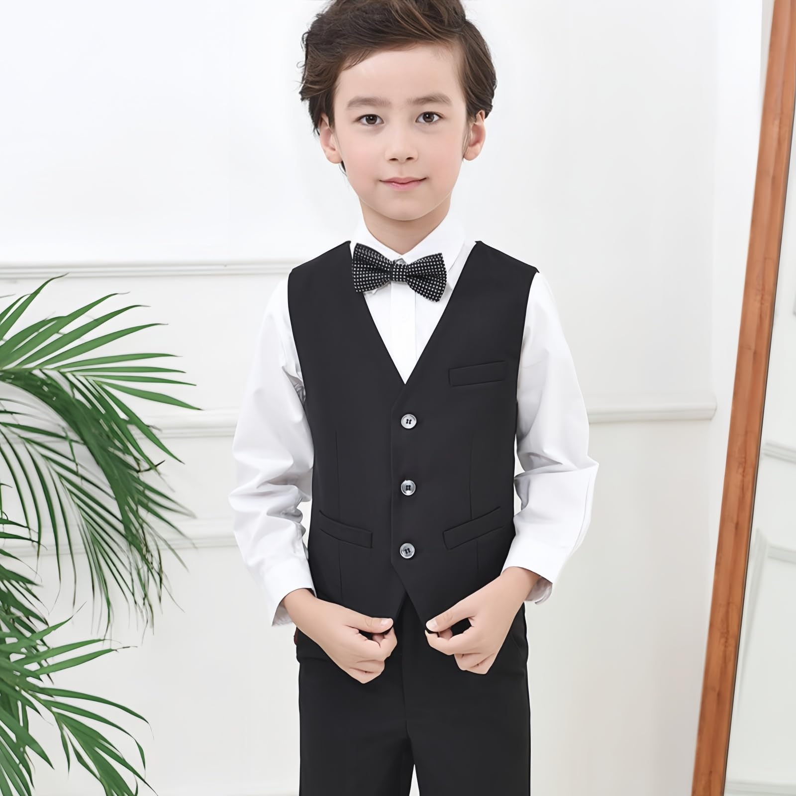 Chaleco para niño y niño, chaqueta de traje de honor, chaqueta, sin mangas, para caballero, ropa de vestir para boda, ceremonia, 4-16 años