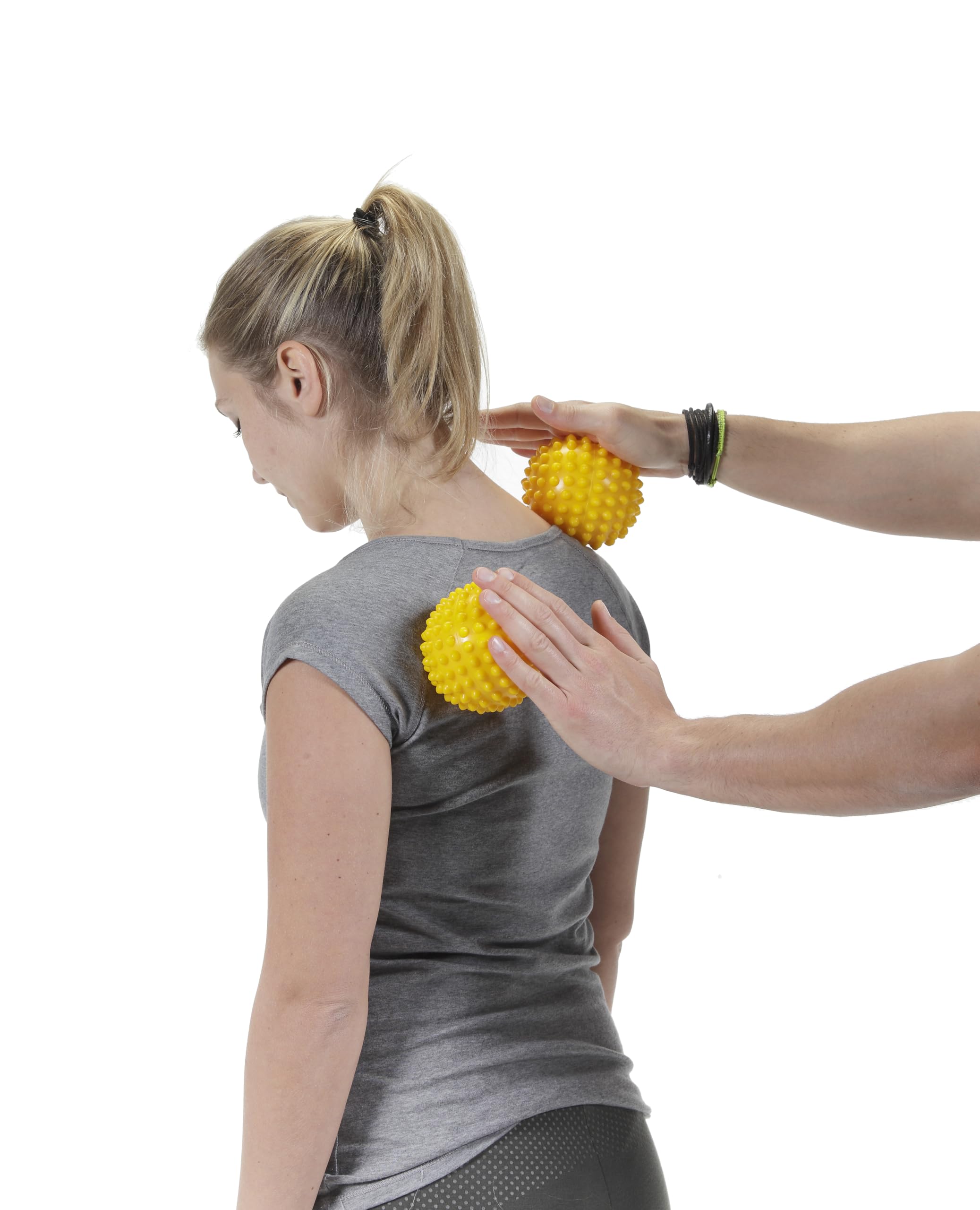 Gymnic Myofascial Ball - Palla Gonfiabile Per Massaggio E Rilascio Muscolare, Densità Regolabile, PVC Anti-Lattice, 3 Diametri
