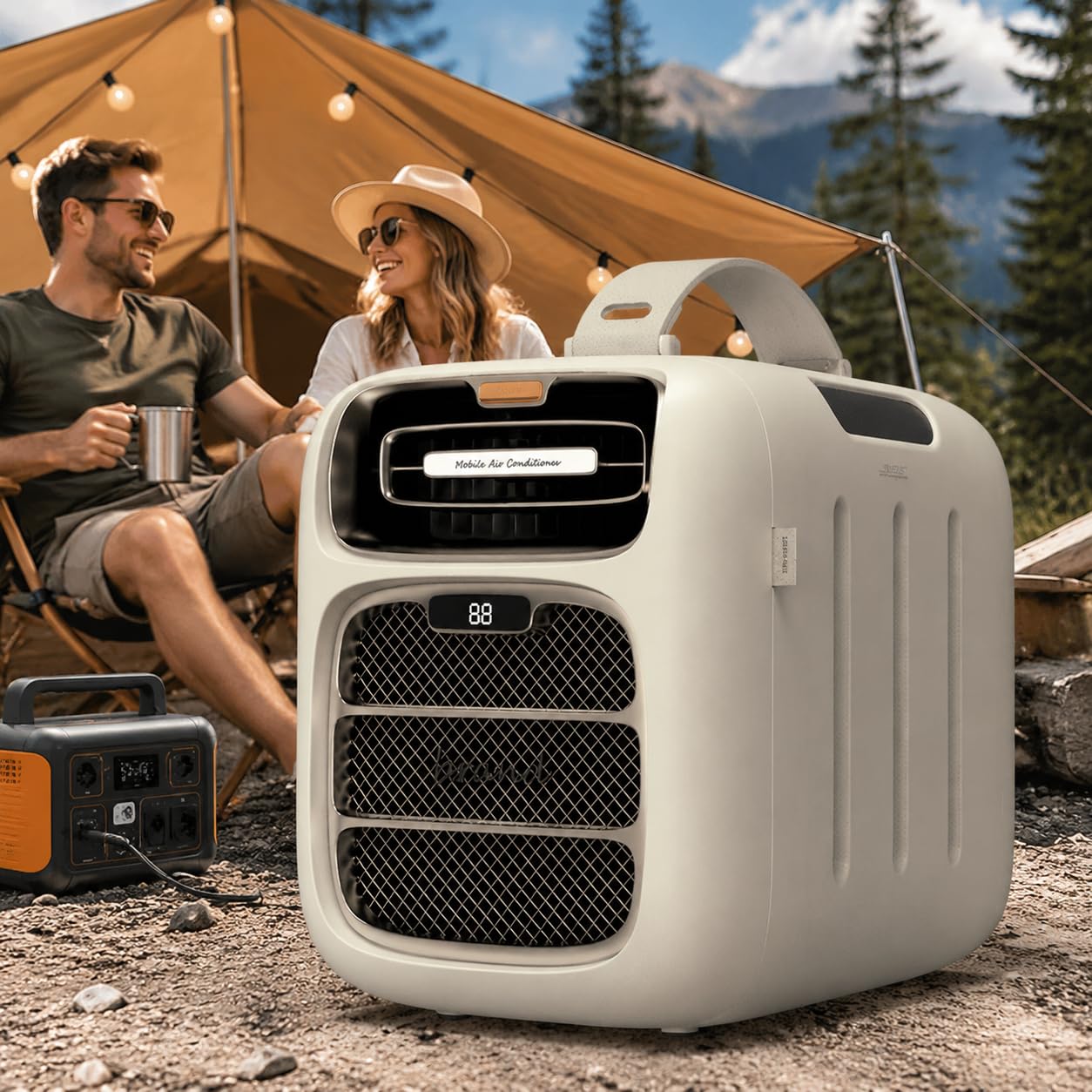 forplubossmmp Portable Tent Air Conditioner, 4700btu, Camping Air Conditioner, Dual-Function Cooling, Heatin, Suitable For Rvs, Trucks, Vans, Outdoor Camping Trips, And Home Use Cold