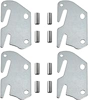 Vista 4 de 2 ganchos para marco de cama #10, placas de gancho de madera para cabecero de repuesto de piezas de cama de madera o construcción de cama nueva