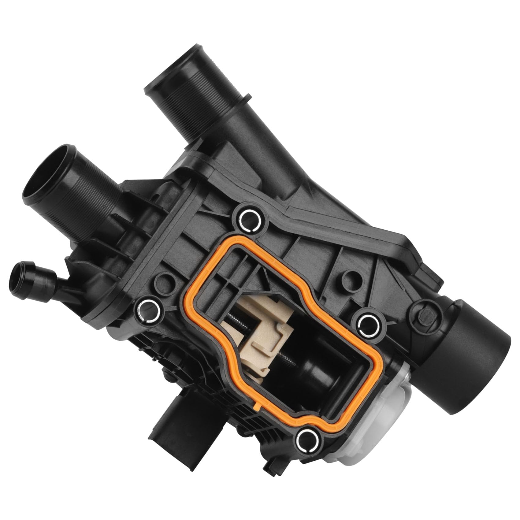 Thermostatgehäuse mit Temperatursensor Diesel 9804160380 9849443980 Kompatibel mit Peugeot Ford 2.0 BlueHDi