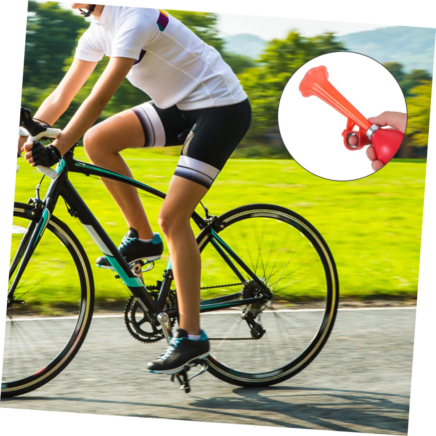 HANABASS Klaxon De Vélo Garçon Fille Klaxon Portable Et Puissant pour Sécurité Routière Accessoire De Cyclisme Plastique Couleurs Aléatoires