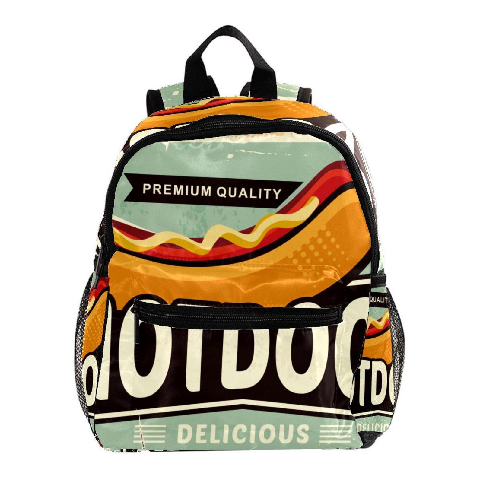Sac à dos pour garçons et enfants stylé rétro Hotodogs petit format