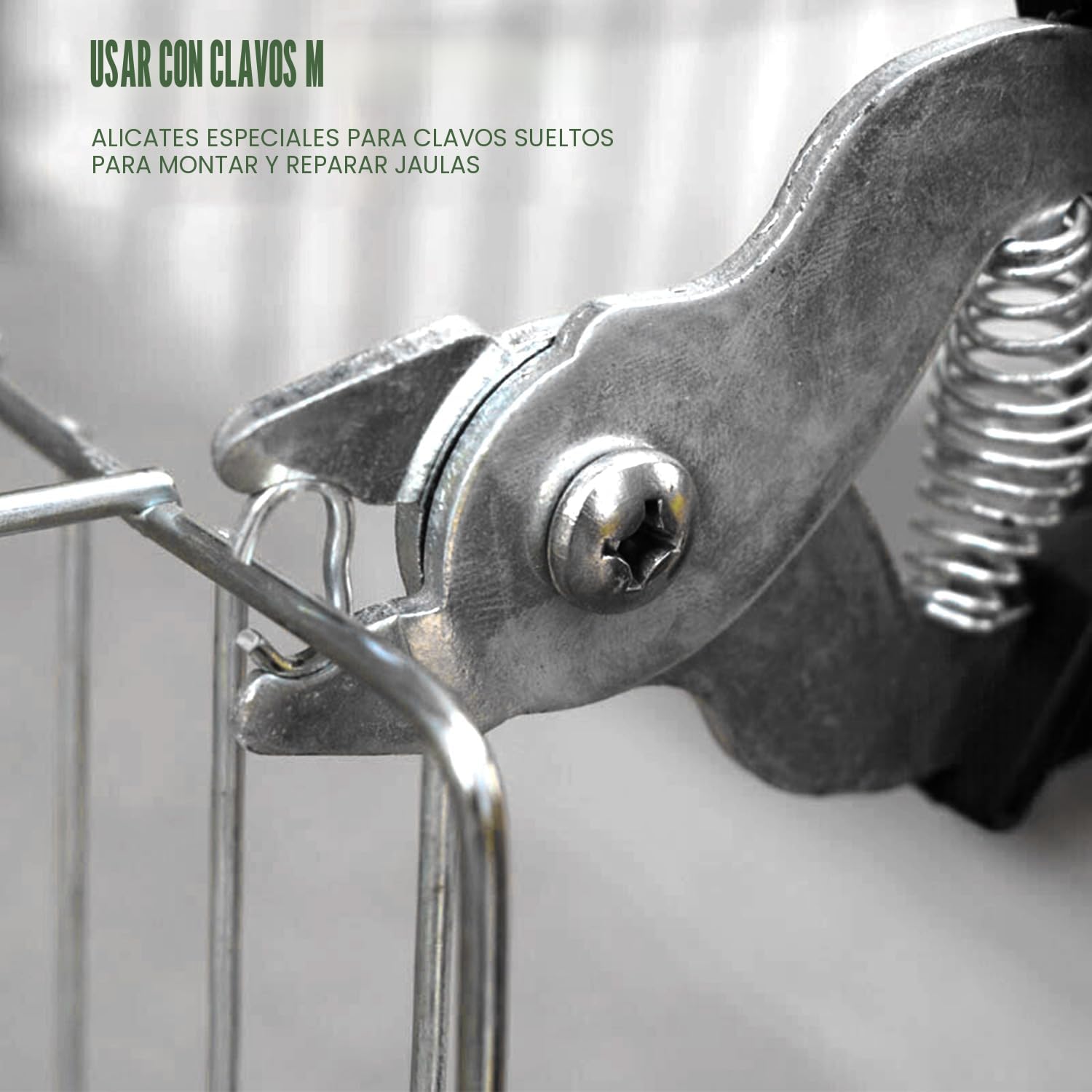 Alicates de Fijación de Alambre Con 1200 Clips M Para Anillos de Cerdo y Grapadora Para Cercas, Jaulas, Vallas y Cercas de Animales