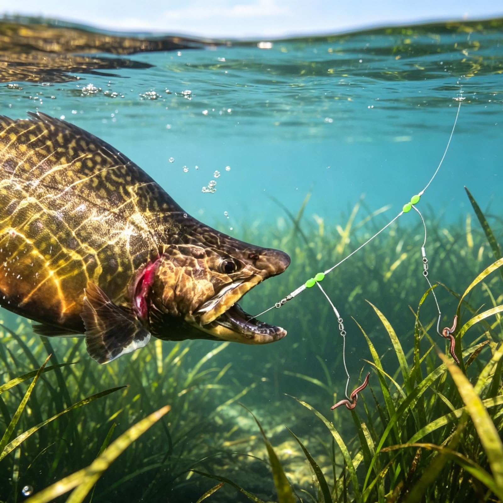 6 Plataformas de Anzuelos para Pesca de Mar – Tamaños 1 y 2/0, Púas Platija y Pesca en Playa
