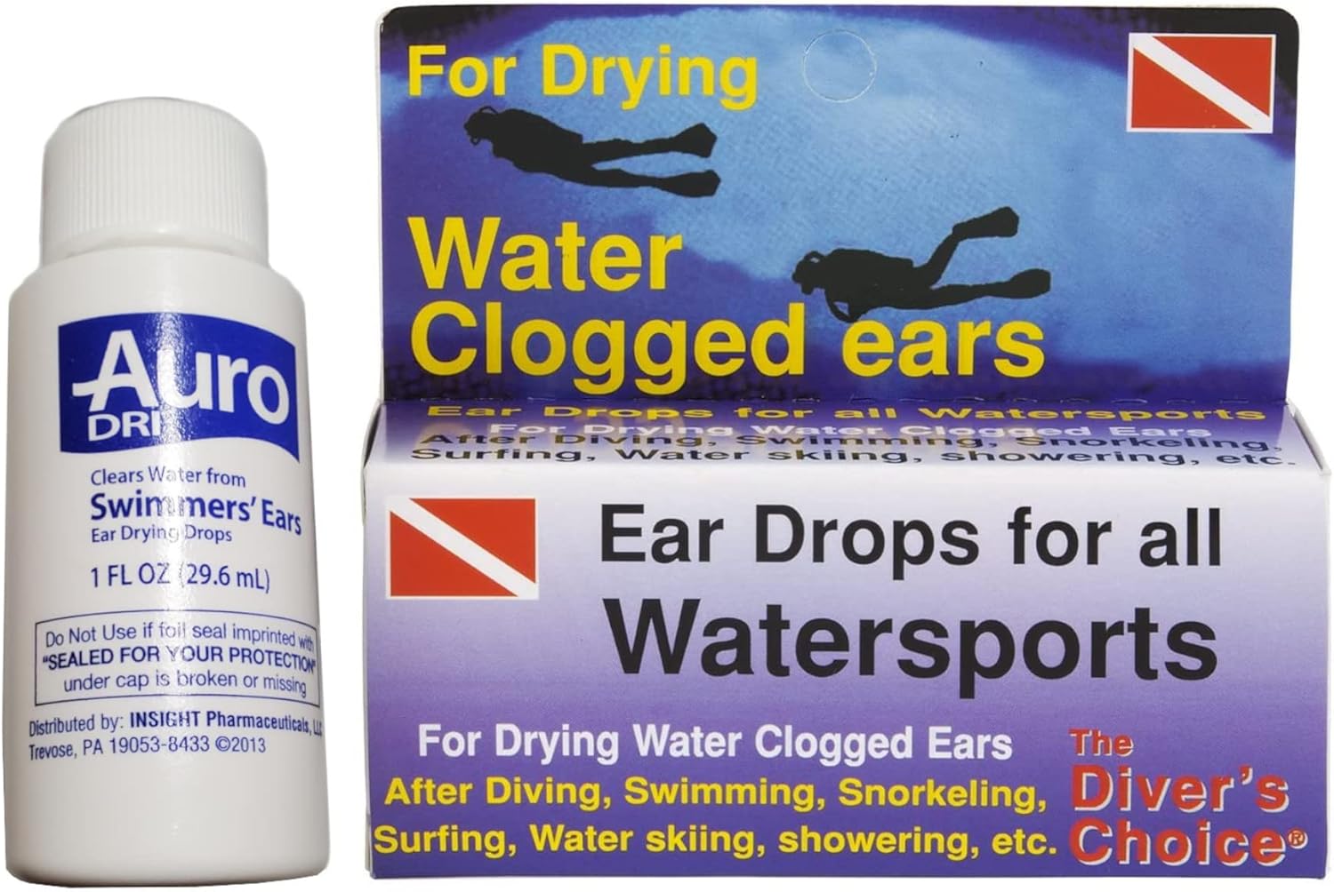 Ear Drops for Scuba Diving, Swimming, Snorkeling, and all Watersports