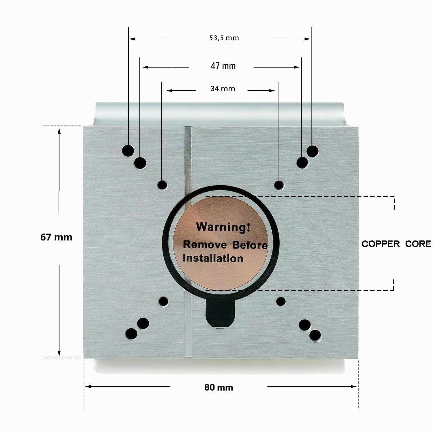 Ventilateur de refroidissement de dissipateur en aluminium + lentille de 44mm 60 degrés pour 50W 100W LED Chip