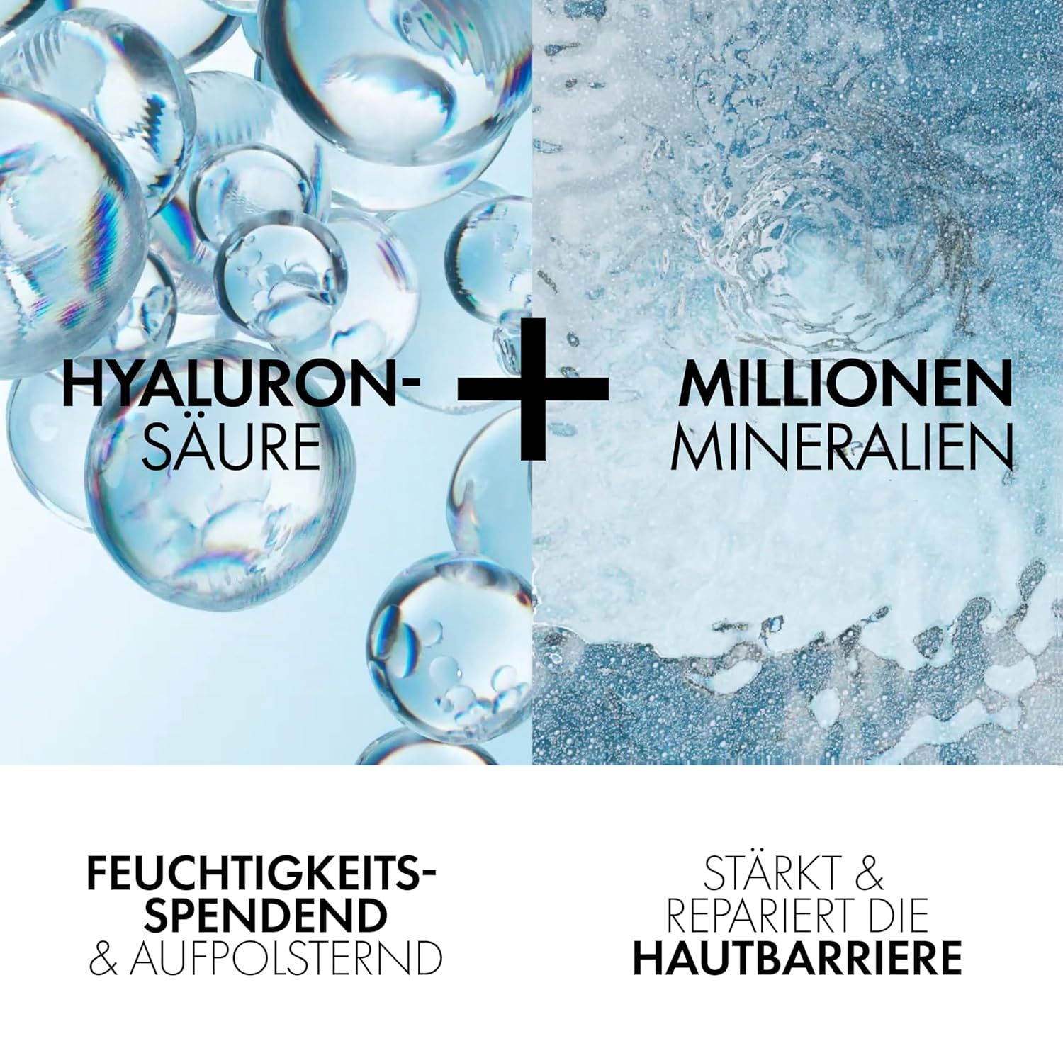 VICHY Augenpflege Hyaluron-Boost mit Sofort-Effekt, Feuchtigkeitsspendend und aufpolsternd, Mildert Augenringe, Mit purem Koffein und 89% Thermalwasser, Minéral 89, 15 ml