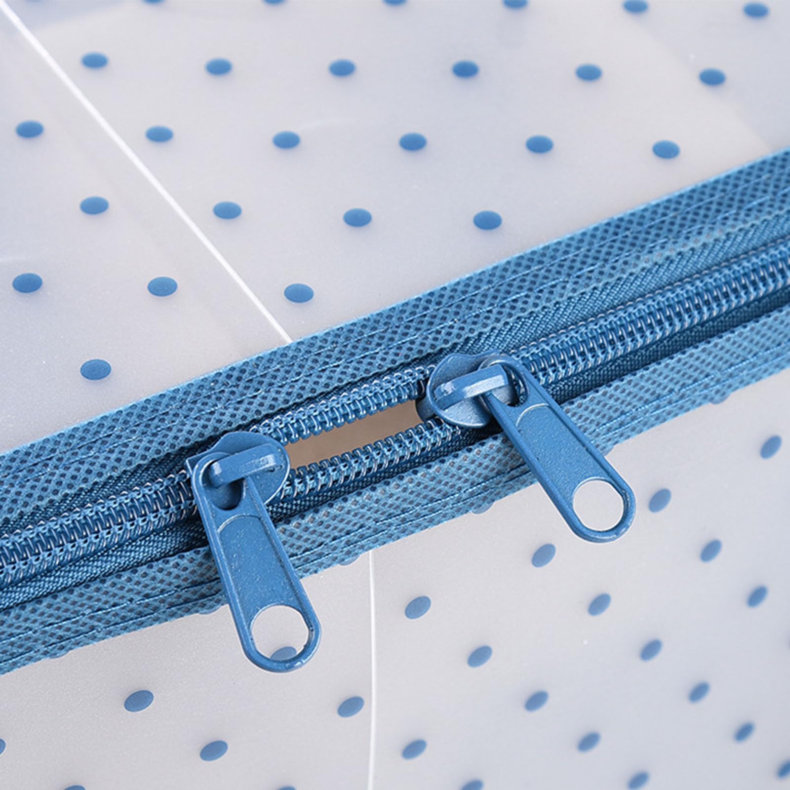 Weihnachtskugeln Aufbewahrung, Aufbewahrungsbox für Weihnachtskugeln mit Deckel, 128 Fächer je 8 cm, 8 Tabletts, Doppelreißverschluss, für Aufbewahrung (Blau,61x31x31cm)