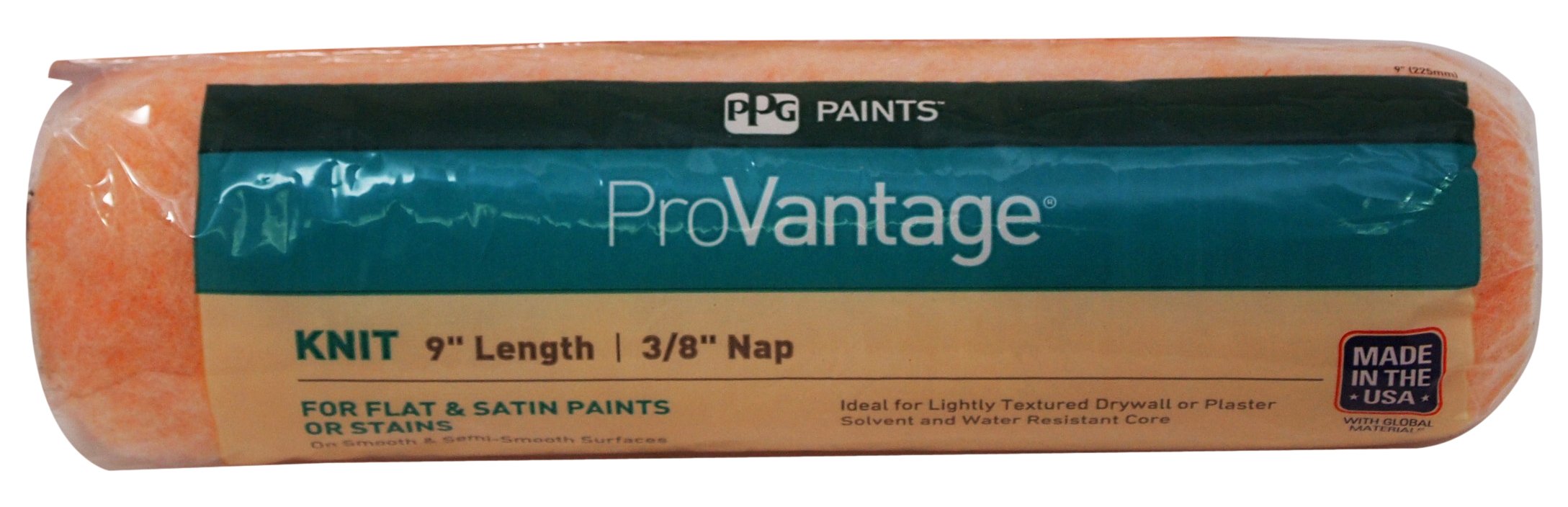 PPG Architectural Finishes ProVantage Roller Cover, 9" x 3/8", Knit, Value and Performance for Use with Flat Paints