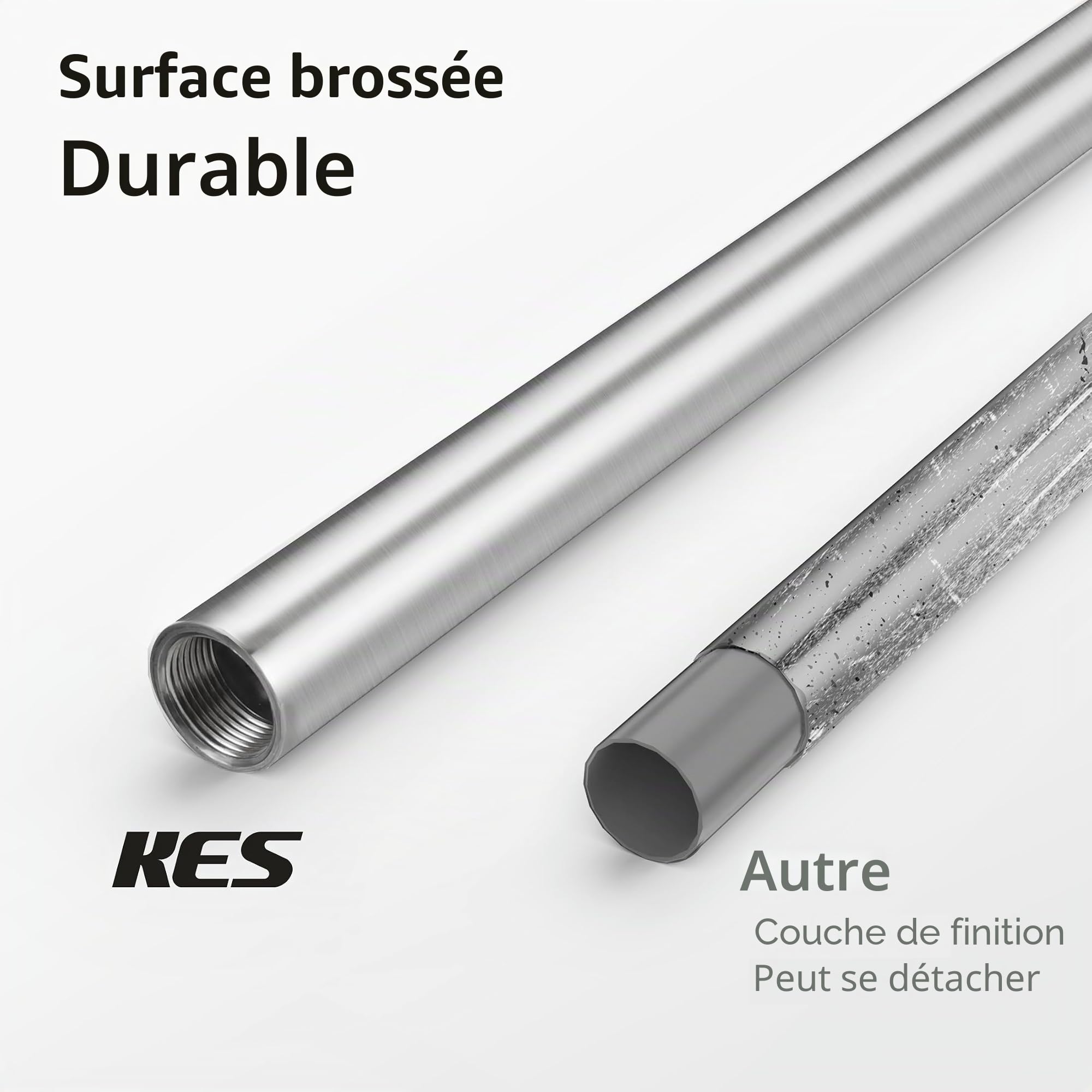 KES Porte Papier Toilette sur Pied Porte Rouleau Papier Toilette Salle de Bain avec Dérouleur Papier Toilette de réserve avec Base en Acier Inoxydable SUS304 Moderne Brossé, BPH286S1B-2