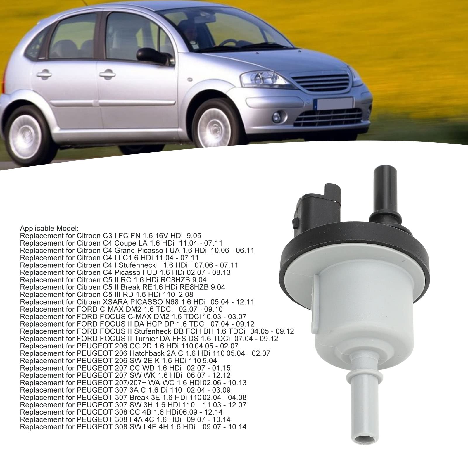 Electrovanne De Purge Pour Renault (Clio II III IV, Espace IV, Kangoo...) - Réf. OE 8200024427 - Neuf - Garantie 2 Ans