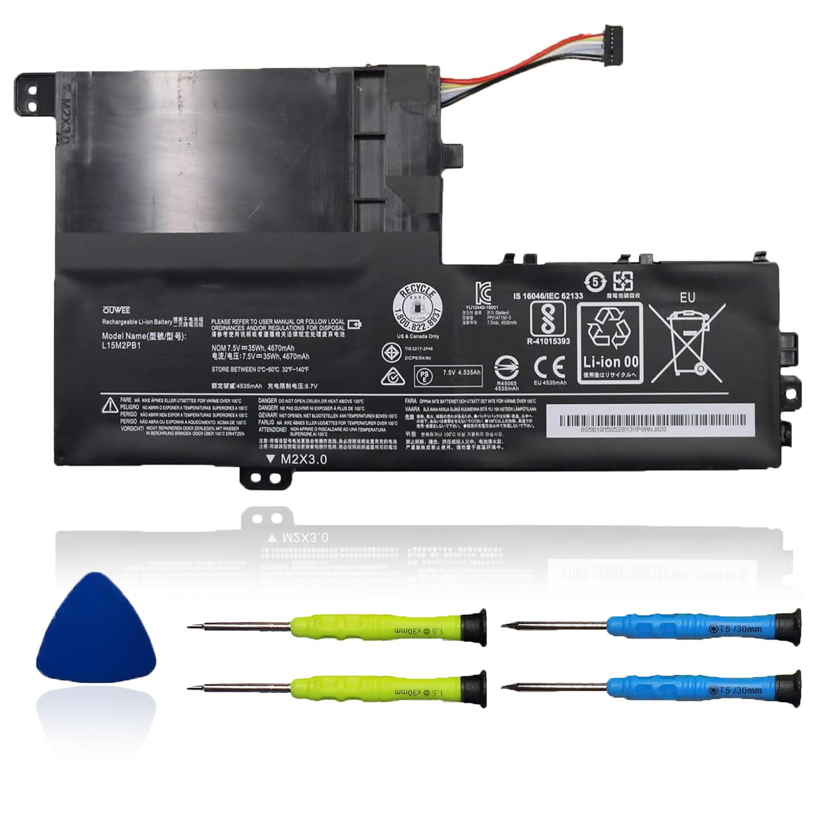 Amazon.com: OUWEE L15M2PB1 Laptop Battery Compatible with Lenovo