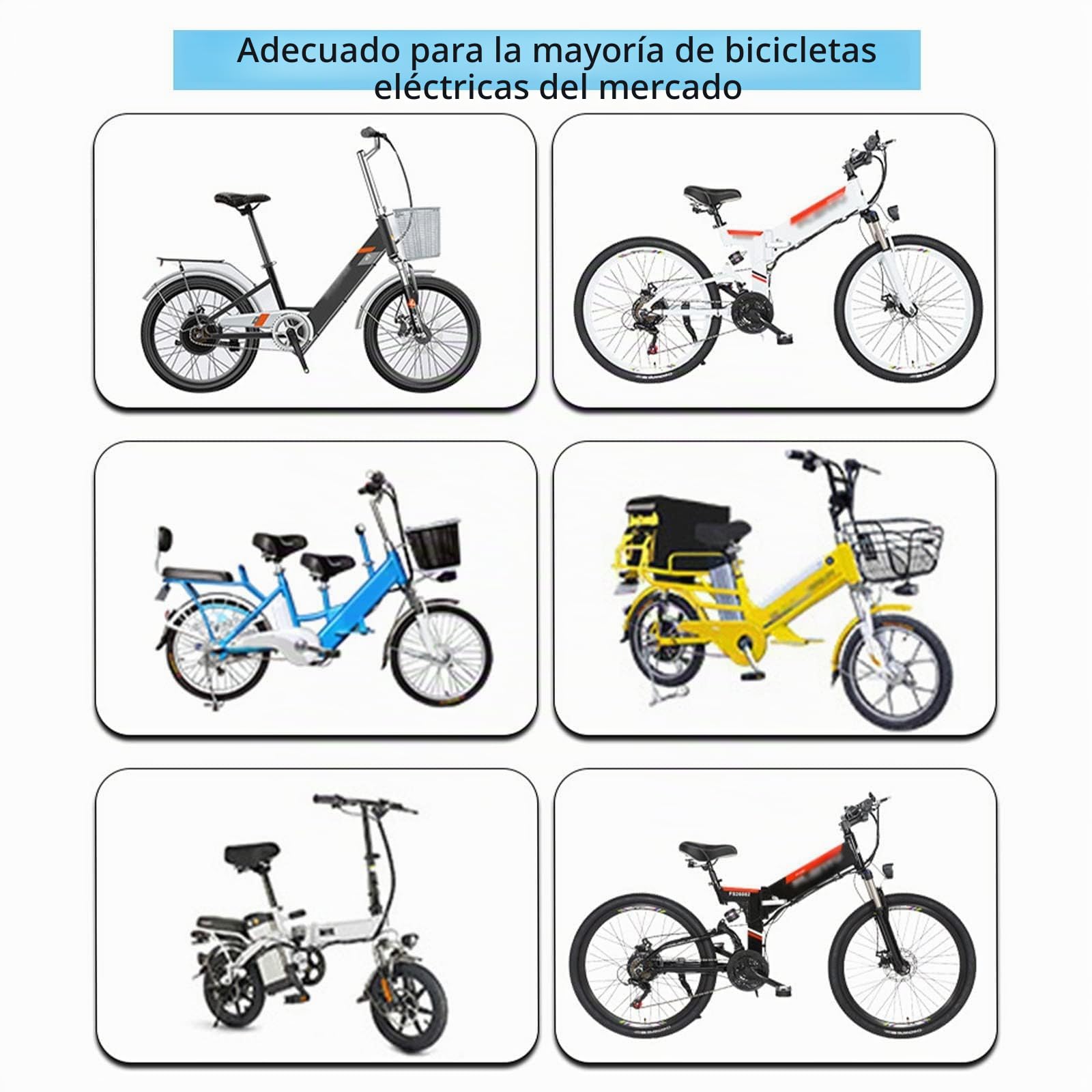 Batería de Bicicleta eléctrica 36v 12Ah para RichBit TOP-860 Litio Li-Ion Ebike Batería Plegable Batería de Litio integrada para RICHBIT TOP-016 RT-730 Motor de 500W 350W 200W