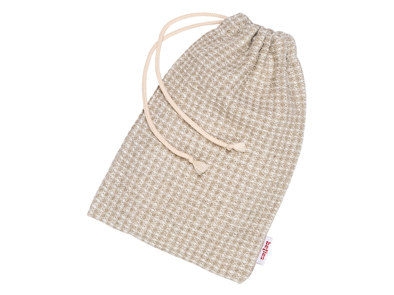 beties - Leinen-Waffelpique -, Sauna-EIS-Beutel ca. 16x25 cm, zum befüllen mit Eiswürfel o.ä. aus 100% Leinen