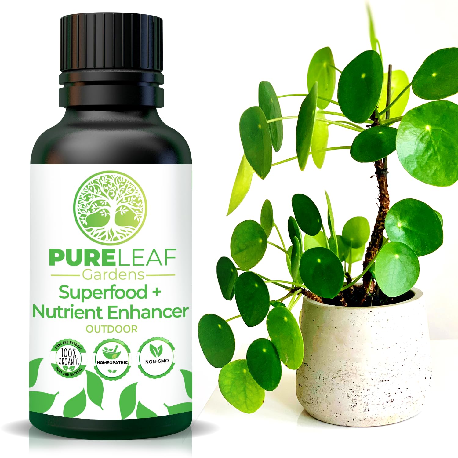 Outdoor Superfood Nutrient Booster - Homeopathic Solution for Enhanced Growth and Vitality - Natural Support for Nutrient Deficiency - Easy to Use - Ideal for All Outdoor Plants