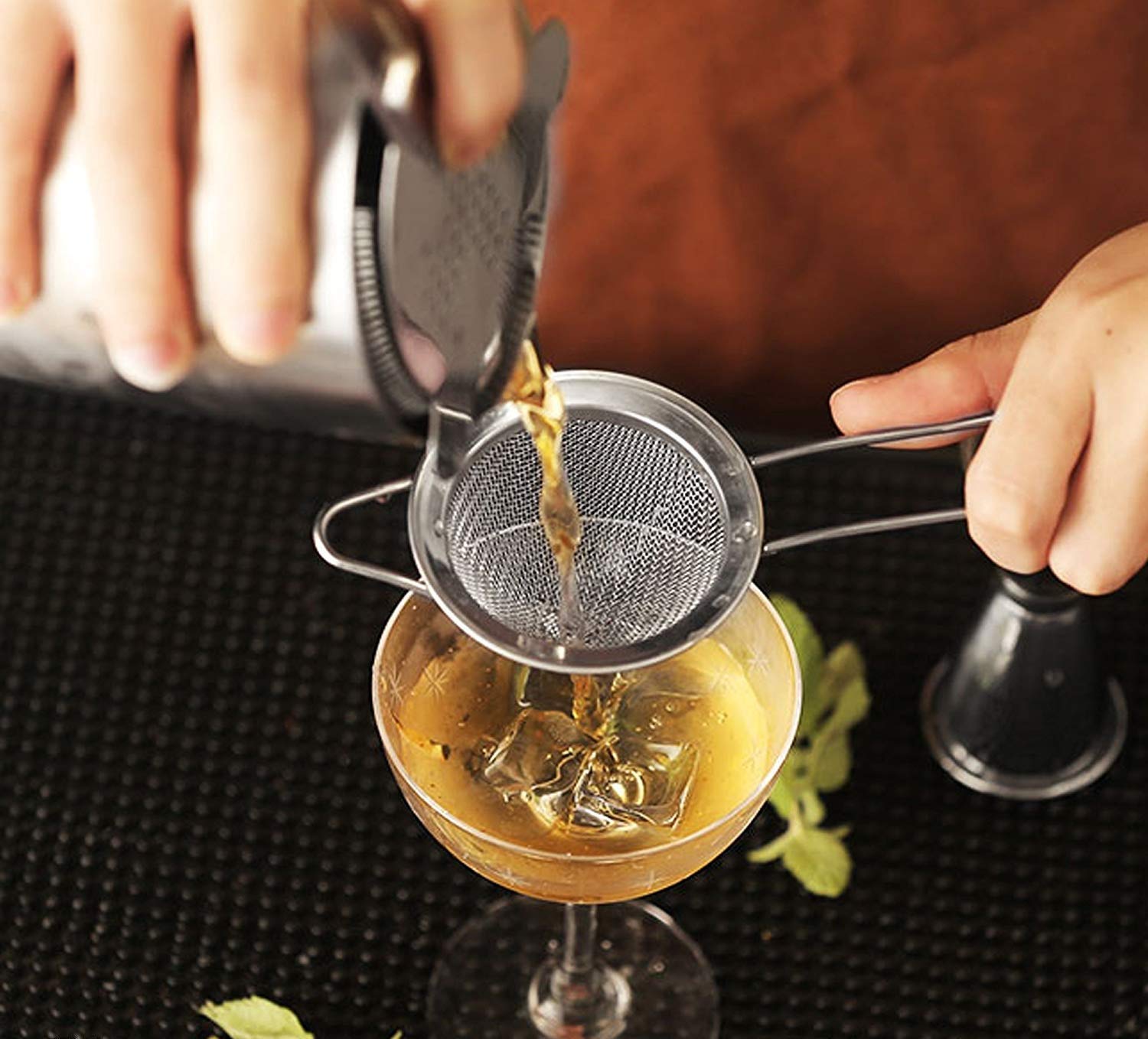 Birdbrid Stainless Steel Tea Strainer | Extra Fine Mesh Chalani for Chai, Coffee & Juice | 85mm Strong Wire Handle Sieve | Food Grade Medium Tea Filter for Cups & Mugs | Pack of 1 2