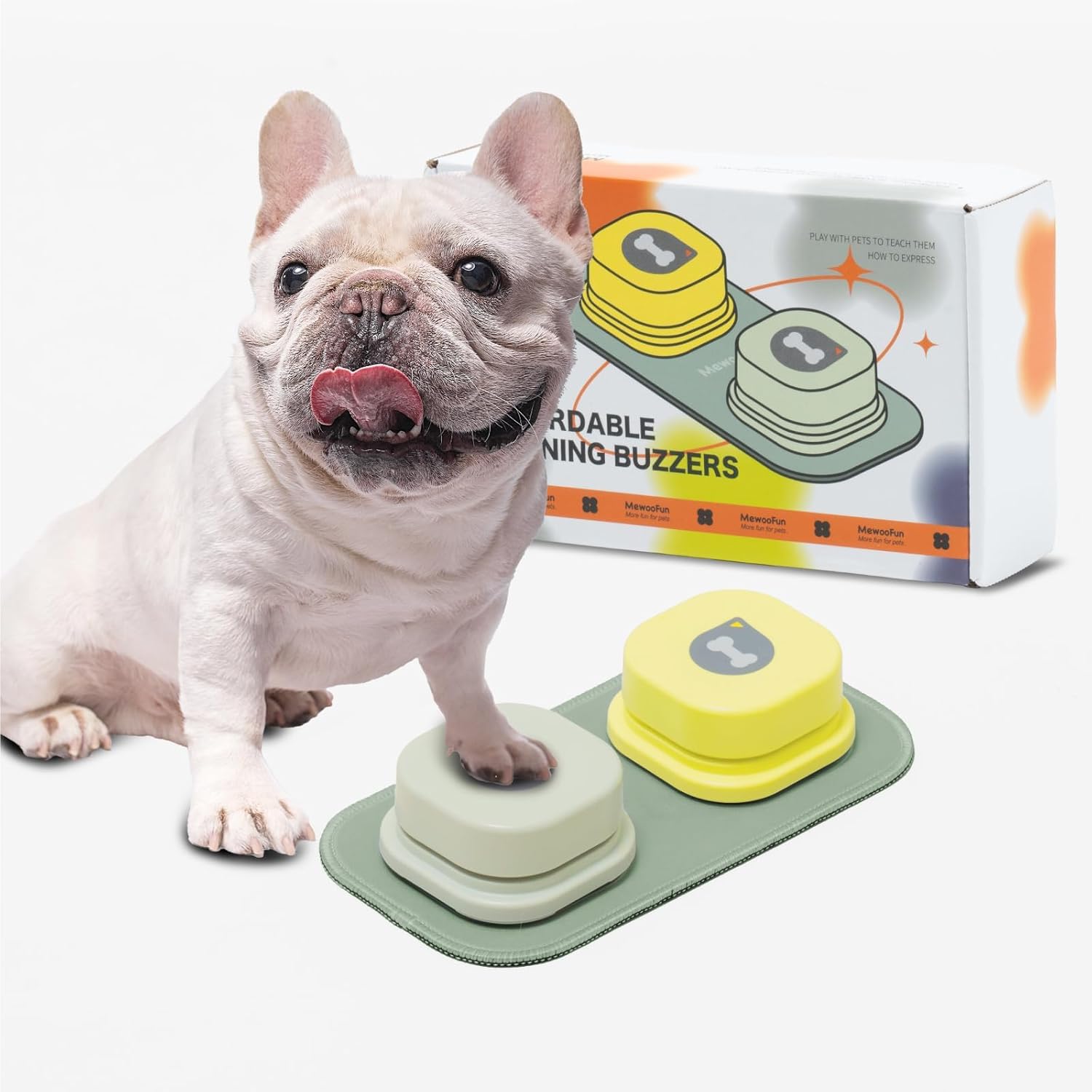 MEWOOFUN Dog Buttons Talk Training, Communication and Voice Recordable