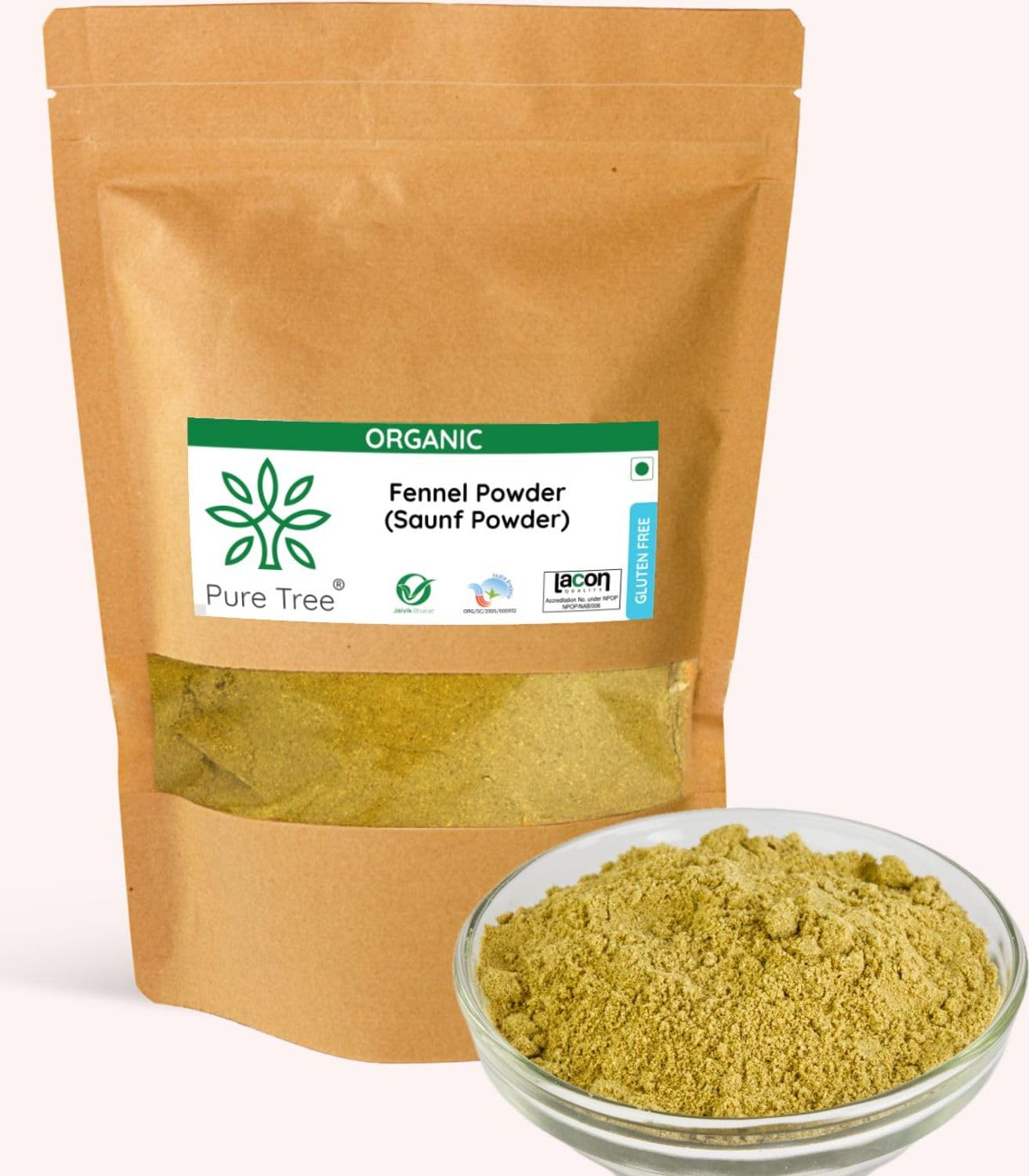 Pure Tree Certified Organic Saunf Powder | 100 g | Fennel Seed Powder Organic | Variyali Powder | Sompu Powder | Saunf Powder Gluten Free & Flavourful (B0CV9JLYH6) Amazon Price History, Amazon Price Tracker