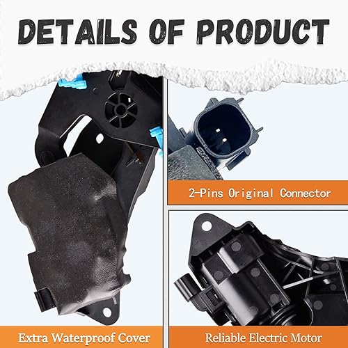 Miniatura 5 de Unikpas Actuador de bloqueo de puerta trasera eléctrico compatible con Ford F150 2017-2021 actuador de bloqueo de puerta trasera de repuesto