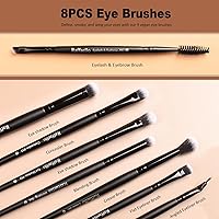 Vista 5 de Zoreya - Juego de brochas de maquillaje de pelo sintético